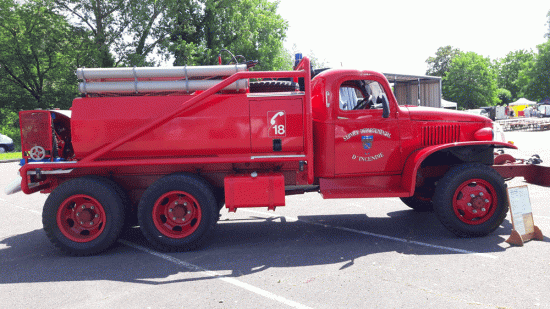 Camion de pompiers de collection
