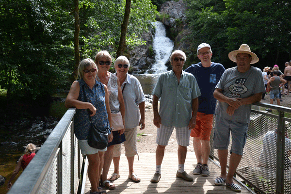 Devant le saut du goulou