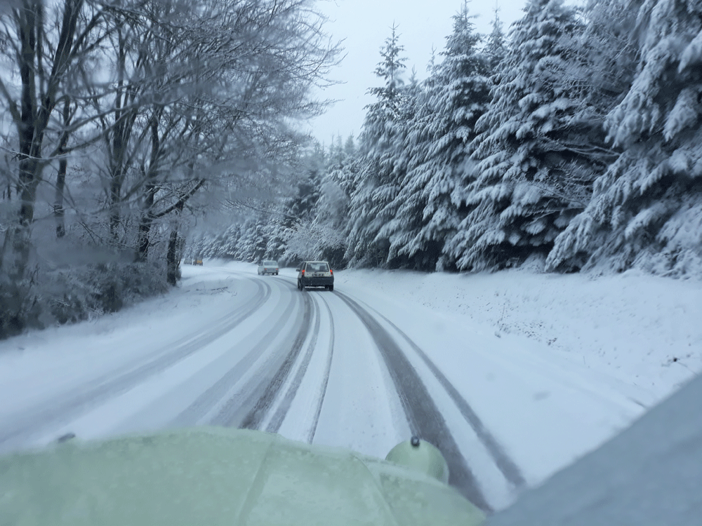 On roule sous la neige