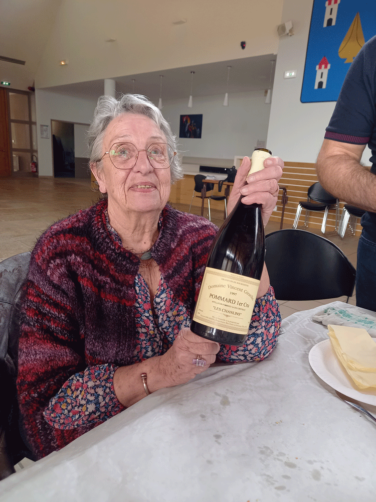 Renee avait amene une bonne bouteille