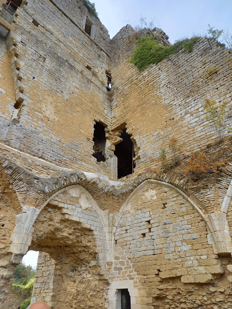 Une partie des ruines