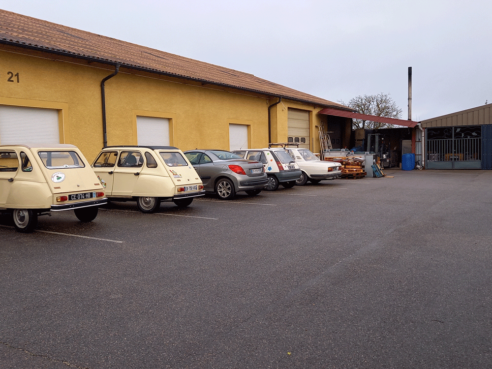 Vehicules avant le depart